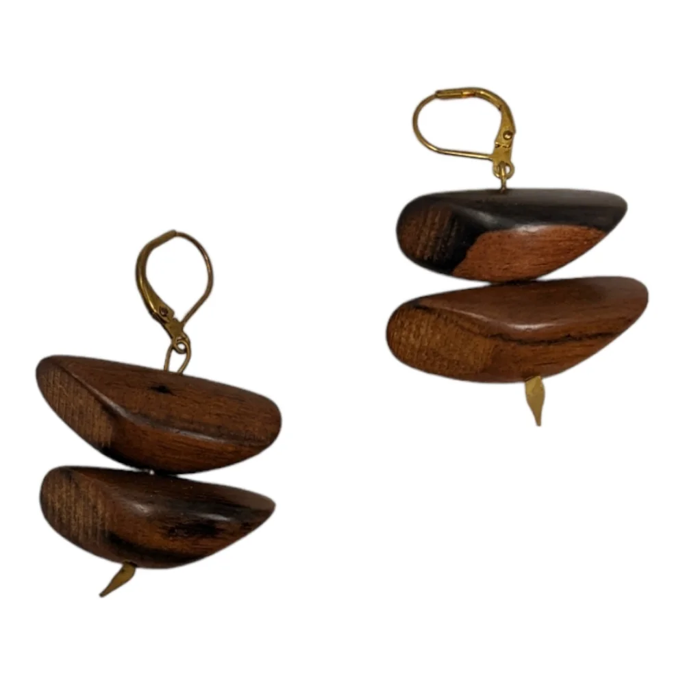 Unknown wooden earrings